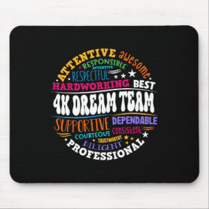 Groovy 4k Traumteam-Lehrer Kindergarten Kinder E Mousepad