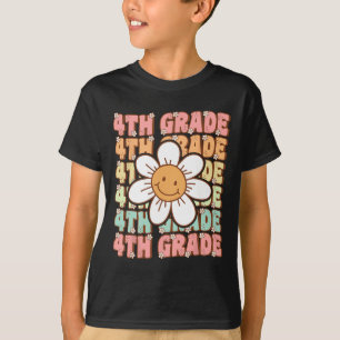 Groovy 4th Grade Zurück zur Schule Erster Tag des  T-Shirt