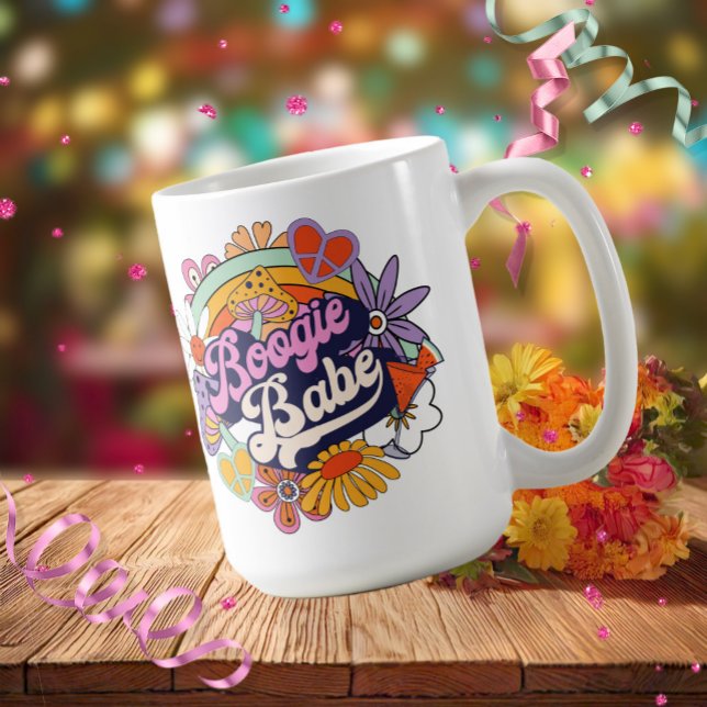 Groovy 70er Bachelorette Boogie Babe ID929 Kaffeetasse (Von Creator hochgeladen)
