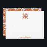 Groovy 70er Hippie Peace Orange Bat Mitzvah Custom Dankeskarte<br><div class="desc">Groovy 70er Retro Hippie Peace Orange Bat Mitzvah Custom Dankeschön Karte</div>