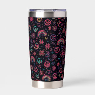 Groovy 70er Jahre Psychedelic Becher Smiley-Gesi