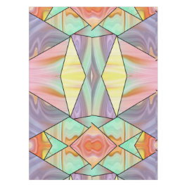 Groovy 70er Rosa lila und aquamarines Marmormuster Tischdecke