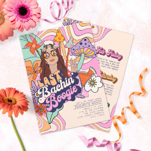 Groovy 70s Bachelorette Weekend ID929 Invitation Einladung