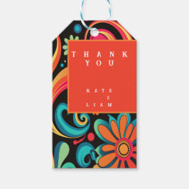 Groovy 70s geschenkanhänger