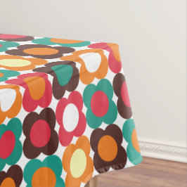 Groovy 70s Retro Flower Pattern | Bold Boho Floral Tischdecke