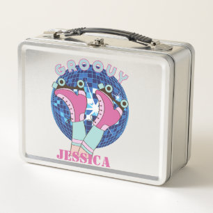 Groovy 80er Style Roller Skate Metal Lunchbox