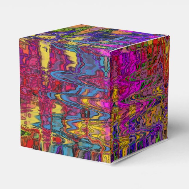 Groovy Abstrakt Geschenkschachtel (Rückseite)