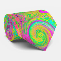 Groovy, Abstrakt, Lila und gelb, flüssiger Swirl