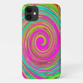Groovy Abstrakt Pink und Türkis Swirl Case-Mate iPhone Hülle