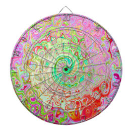 Groovy Abstrakt Retro Pastel Green Liquid Swirl Dartscheibe
