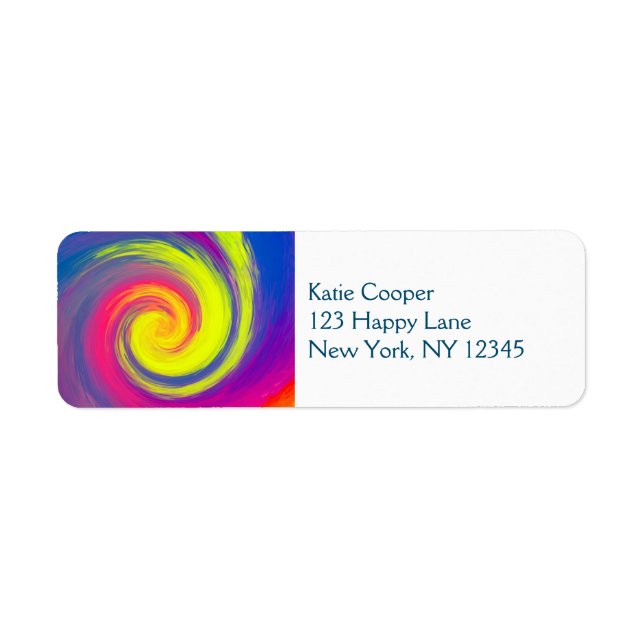 Groovy Abstrakt Spiral Swirl (Vorne)