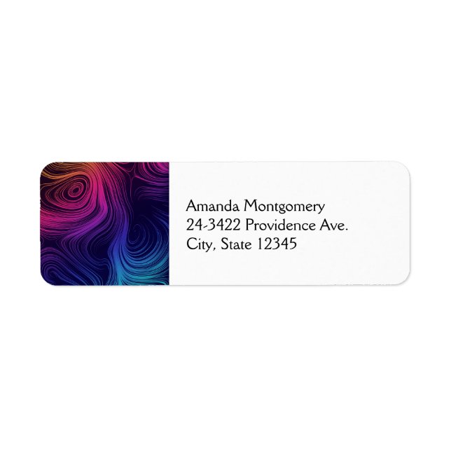 Groovy Abstrakte Wirbel und Kreise Cool (Vorne)