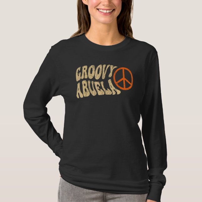 Groovy Abuela 70s Aesthetic Nostalgia 1970's Mexic T-Shirt (Vorderseite)