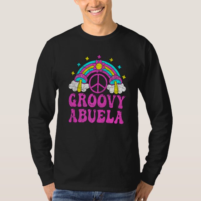 Groovy Abuela 70s Aesthetic Nostalgia 1970's Mexic T-Shirt (Vorderseite)