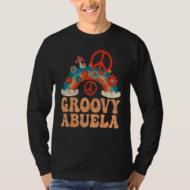 Groovy Abuela 70s Aesthetic Nostalgia 1970's Mexic T-Shirt (Vorderseite)