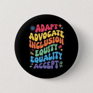 Groovy Adapt Advocate Inklusion Equity Equality AG Button