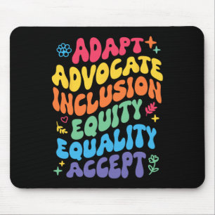 Groovy Adapt Anwalt Inklusion Gleichheit Gleichber Mousepad