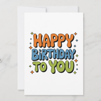 Groovy Alles Gute zum Geburtstag Einladung