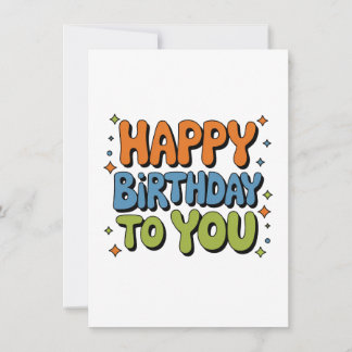 Groovy Alles Gute zum Geburtstag Einladung