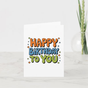 Groovy Alles Gute zum Geburtstag Karte