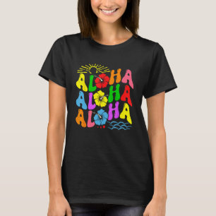 Groovy Aloha Hawaii Beach Sommerurlaub Familie C T-Shirt