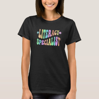 Groovy Alphabetisierungsspezialist Kinder Schulleh T-Shirt