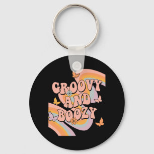 Groovy and Boozy Rainbow Groovy Junggeselinnen-Abs Schlüsselanhänger
