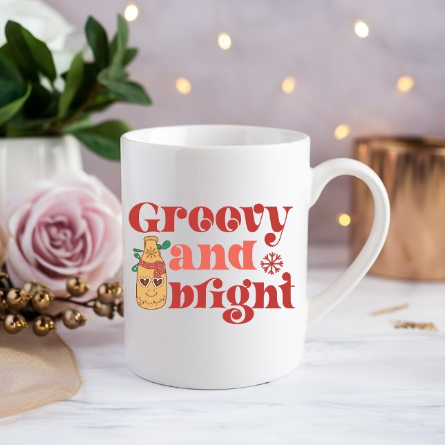 Groovy and Bright Drink Coffee Tasse (Von Creator hochgeladen)