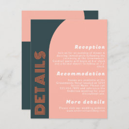 Groovy Arch Retro Hochzeitdetails | Orange Peach