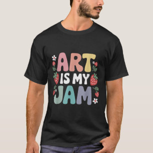 Groovy Art ist mein Ding Retro lustige Kunstlehrer T-Shirt