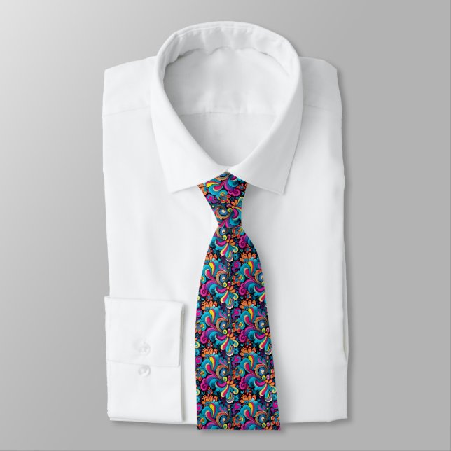 Groovy Art Neck Tie Krawatte (Gebunden)