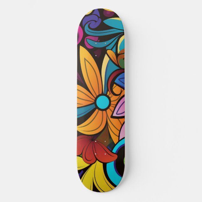 Groovy Art Skateboard (Vorderseite)