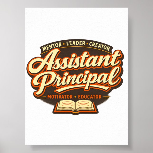 Groovy Assistant Principal Printable Download Poster (Vorne)