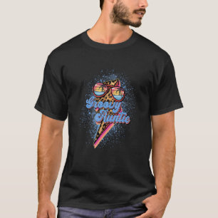 Groovy Auntie 70er Ästhetische Nostalgie 1970er Ja T-Shirt