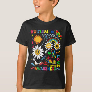 Groovy-Autismus-Bewusstsein Einzigartige Liebe Unt T-Shirt