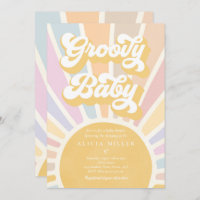 Groovy Baby Boho Retro Sunshine Baby Dusche