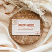 Groovy Baby Diaper Raffle Umschließkarte