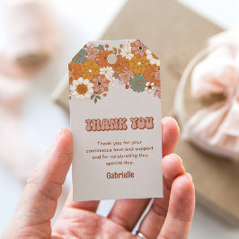 Groovy Baby Favor Tag Geschenkanhänger