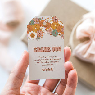 Groovy Baby Favor Tag Geschenkanhänger