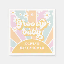 Groovy Baby pastel Retro Baby Dusche