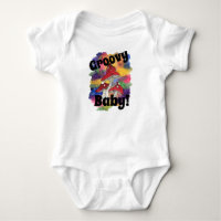 Groovy Baby! Psychedelic Krawatte-Farbstoff Baby B