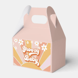 Groovy Baby Retro Sunshine daisy boho vielen Dank  Geschenkschachtel