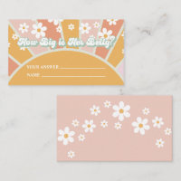 Groovy Baby Shower Game Wie groß ist ihr Bauch