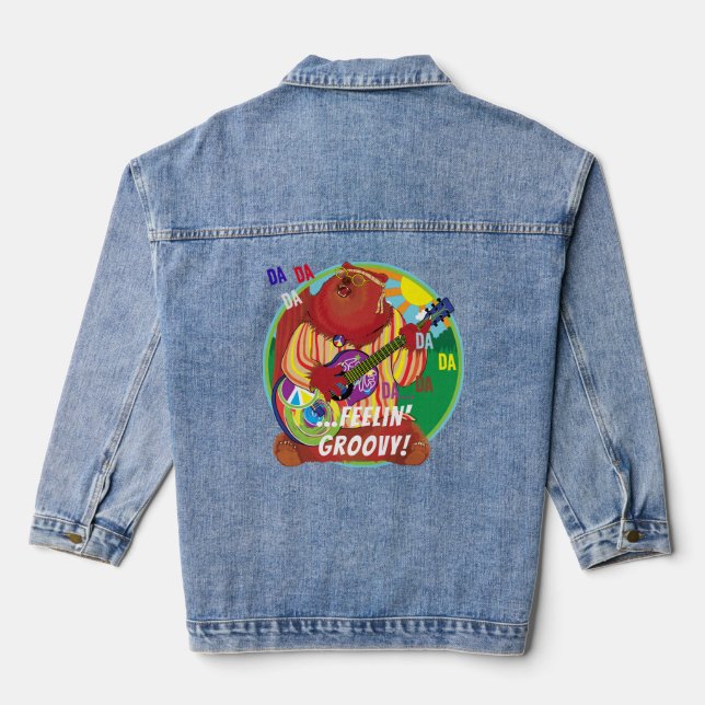 GROOVY Bär Jeansjacke (Rückseite)