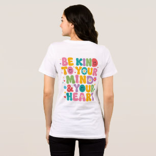 Groovy Be Kind To Your Mind Personalisiertes T-Shi Tri-Blend Shirt