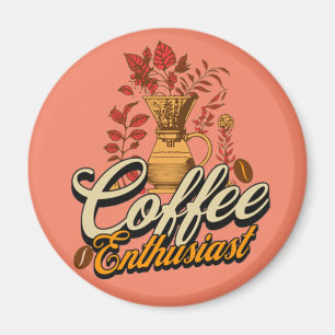 Groovy Beans & Coffee Magnet