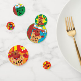 Groovy Bear Party Confetti Konfetti