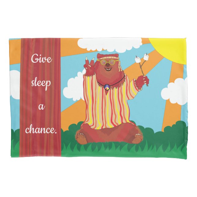 Groovy Bear Pillow Case Kissenbezug (Vorderseite)
