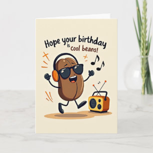 Groovy Birthday Bean Karte