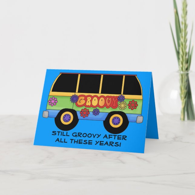 GrOoVy BiRtHdAy CaRd Karte (Vorderseite)